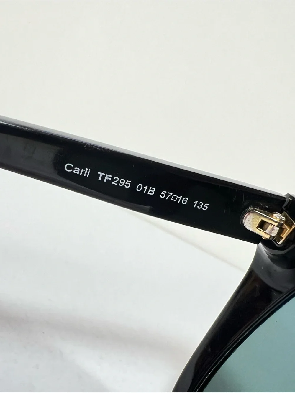 Tom Ford Black Sunglasses Temple Arm with White Logo